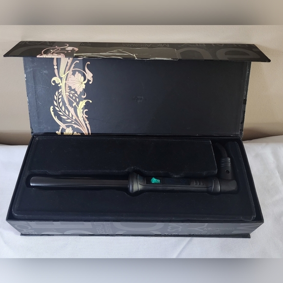 MICA Beauty 1" Clipless Curler Wand Set 9ft Swivel Cord 2 Settings FAST HEATING! - Picture 3 of 10